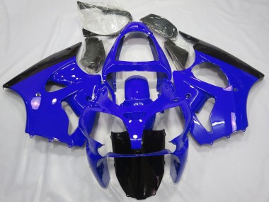 2000-2002 Blue Glossy Black Kawasaki ZX6R Motorcycle Fairings Canada
