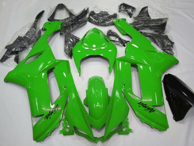 2007-2008 Glossy Green Kawasaki ZX6R Motorcycle Fairings Canada