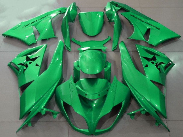 2009-2012 Green Kawasaki ZX6R Motorcycle Fairings Canada