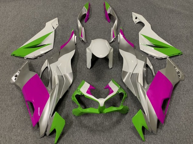 2019-2023 White Silver Green Pink Kawasaki ZX6R Motorcycle Fairings Canada