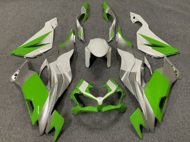 2019-2023 White Silver Green Kawasaki ZX6R Motorcycle Fairings Canada