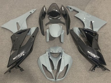 2009-2012 Grey Glossy Black Kawasaki ZX6R Motorcycle Fairings Canada