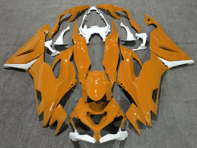 2019-2023 White Orange Kawasaki ZX6R Motorcycle Fairings Canada