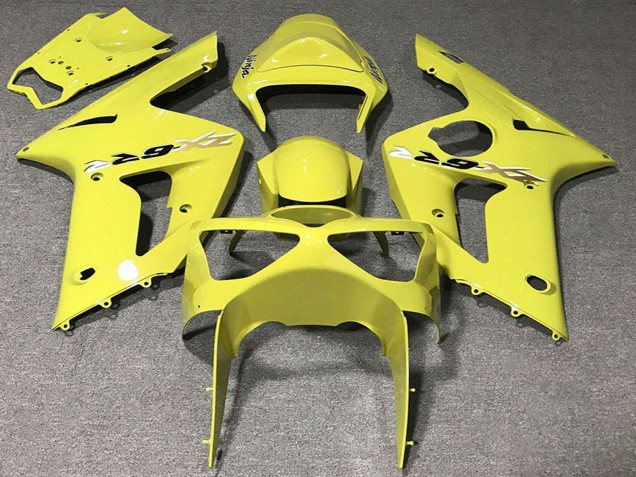 2003-2004 Yellow Kawasaki ZX6R Motorcycle Fairings Canada