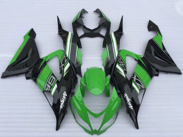 2013-2018 Green Black White Kawasaki ZX6R Motorcycle Fairings Canada