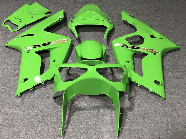 2003-2004 Light Green Kawasaki ZX6R Motorcycle Fairings Canada