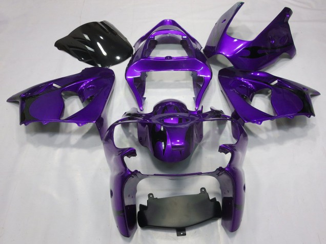 2000-2002 Purple Kawasaki ZX6R Motorcycle Fairings Canada