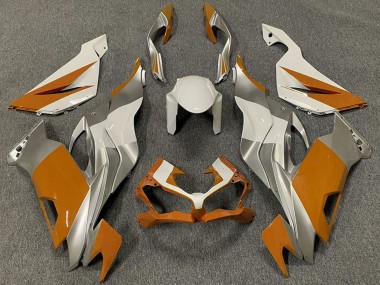 2019-2023 White Silver Orange Kawasaki ZX6R Motorcycle Fairings Canada