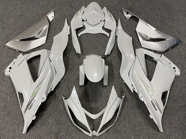 2013-2018 Pearl White Green Kawasaki ZX6R Motorcycle Fairings Canada