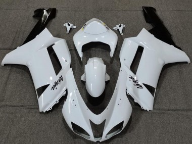 2007-2008 Plain White Gloss Kawasaki ZX6R Motorcycle Fairings Canada