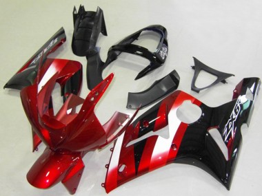 2003-2004 Red White Glossy Black Kawasaki ZX6R Motorcycle Fairings Canada