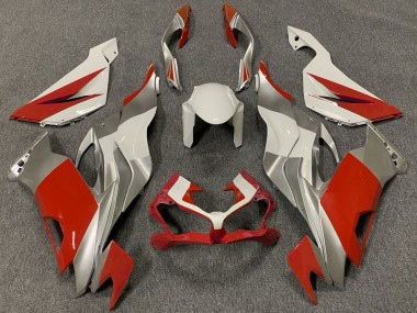 2019-2023 White Silver Red Kawasaki ZX6R Motorcycle Fairings Canada