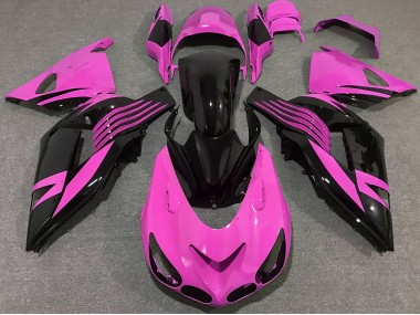 2006-2011 Pink Glossy Black Kawasaki ZX14R Motorcycle Fairings Canada