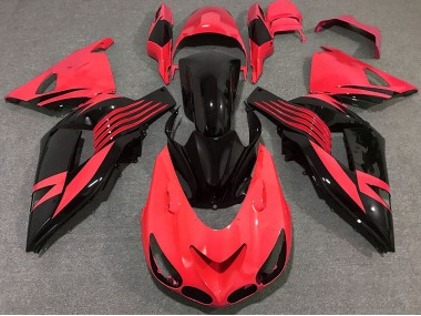 2006-2011 Red Glossy Black Kawasaki ZX14R Motorcycle Fairing Canada