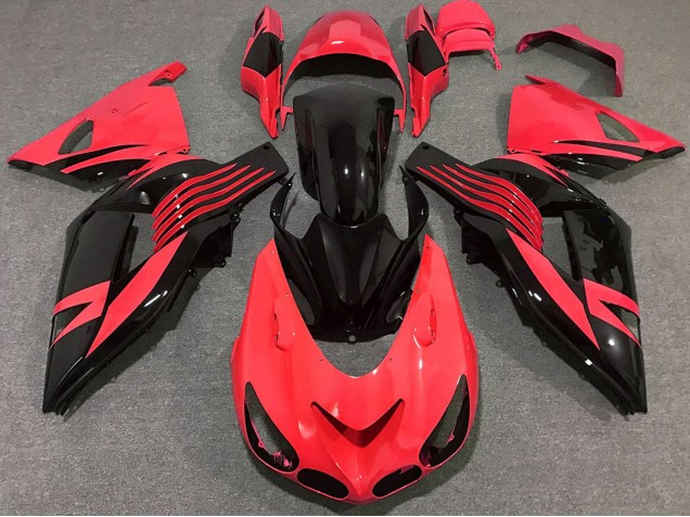 2006-2011 Red Glossy Black Kawasaki ZX14R Motorcycle Fairing Canada