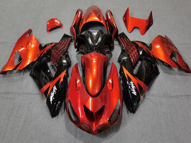 2006-2011 Red Glossy Black Kawasaki ZX14R Motorcycle Fairings Canada