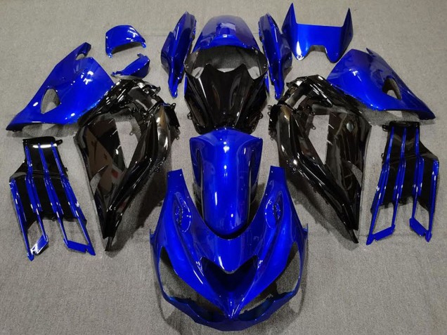 2012-2024 Blue Glossy Black Kawasaki ZX14R ZZR1400 Motorcycle Fairing Canada