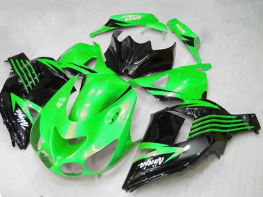 2012-2021 Green Glossy Black White Ninja Kawasaki ZX14R Motorcycle Fairings Canada