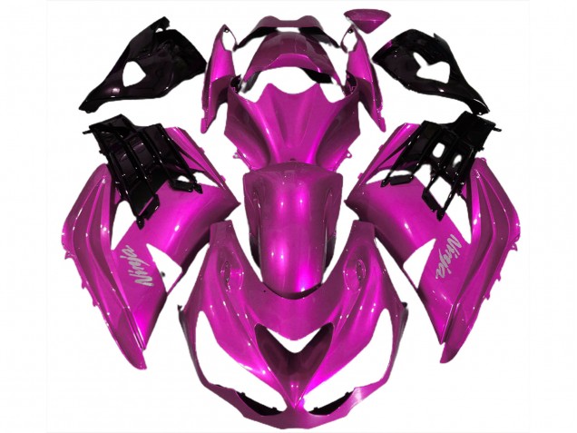 2012-2024 Hot Pink Black Kawasaki ZX14R ZZR1400 Motorcycle Fairings Canada