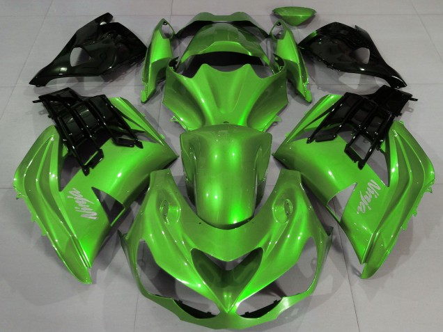 2012-2021 Liquid Green Black Kawasaki ZX14R Motorcycle Fairings Canada