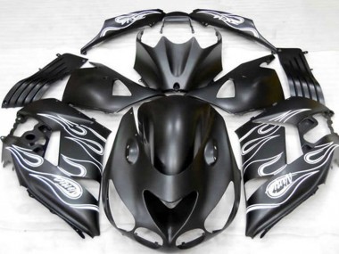2006-2011 Matte Black Silver Flame Kawasaki ZX14R Motorcycle Fairings Canada
