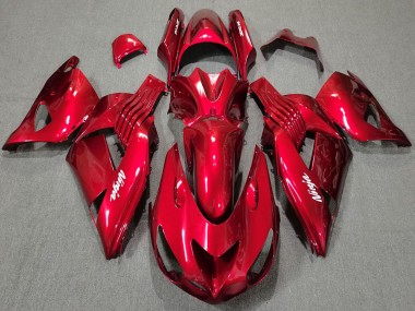 2006-2011 Red White Ninja Kawasaki ZX14R Motorcycle Fairings Canada
