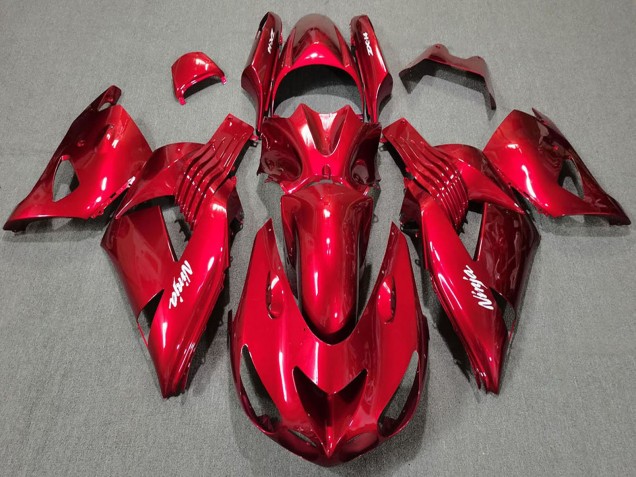 2006-2011 Red White Ninja Kawasaki ZX14R Motorcycle Fairings Canada