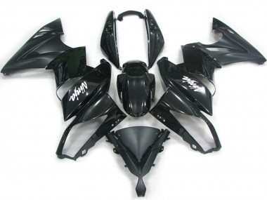 2009-2011 Glossy Black Matte Black White Decal Kawasaki Ninja 650R Motorcycle Fairings Canada