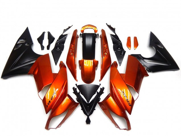 2009-2011 Orange Black Kawasaki Ninja 650R Motorcycle Fairings Canada