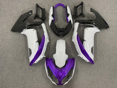 2009-2011 White Purple Matte Black Kawasaki Ninja 650R Motorcycle Fairings Canada