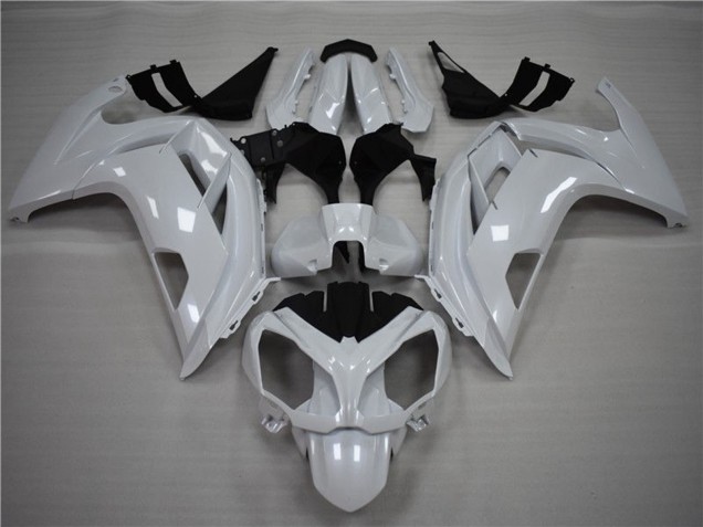 2009-2011 Pearl White Kawasaki Ninja 650R Motorcycle Fairings Canada