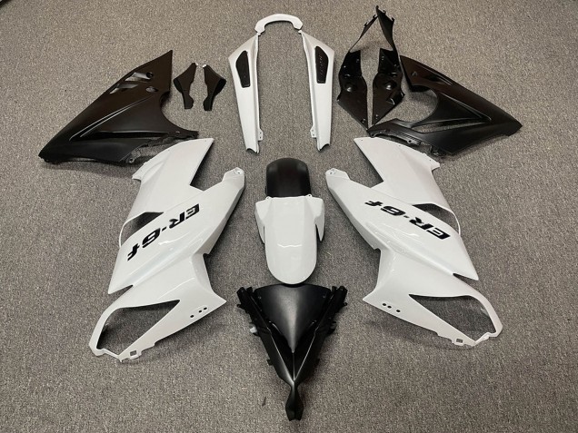 2009-2011 White Matte Black Kawasaki Ninja ER6F Motorcycle Fairings Canada