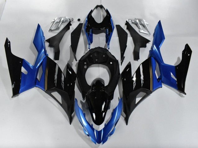 2018-2024 Blue Glossy Black Kawasaki Ninja 400 Motorcycle Fairings Canada