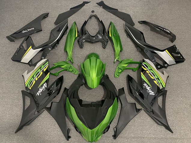 2018-2024 Geen Black Gold OEM Style Kawasaki Ninja 400 Motorcycle Fairings Canada