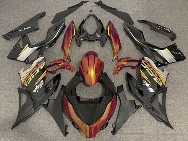 2018-2024 Orange Glossy Black Matte Black OEM Style Kawasaki Ninja 400 Motorcycle Fairings Canada