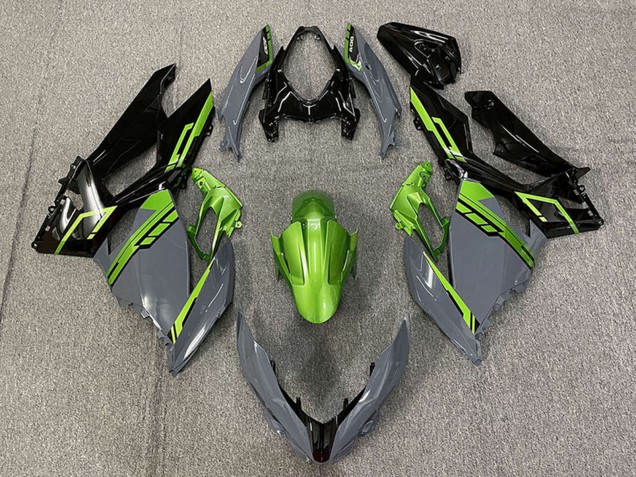 2018-2024 Green Nardo Grey Glossy Black Kawasaki Ninja 400 Motorcycle Fairings Canada