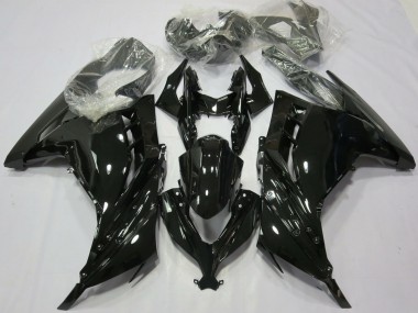 2013-2018 Glossy Black Kawasaki Ninja 300 Motorcycle Fairings Canada