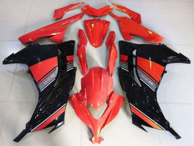 2013-2018 Red Black Kawasaki Ninja 300 Motorcycle Fairing Canada