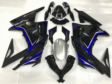 2013-2018 Glossy Black Blue Kawasaki Ninja 300 Motorcycle Fairings Canada