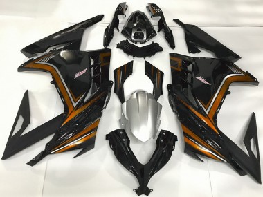 2013-2018 Glossy Black Orange Kawasaki Ninja 300 Motorcycle Fairings Canada