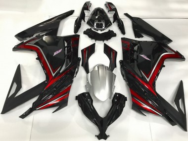 2013-2018 Glossy Black Red Kawasaki Ninja 300 Motorcycle Fairings Canada