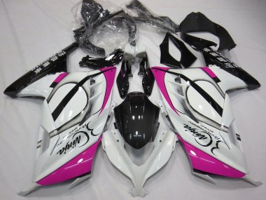 2013-2018 Glossy White Pink Black Kawasaki Ninja 300 Motorcycle Fairings Canada