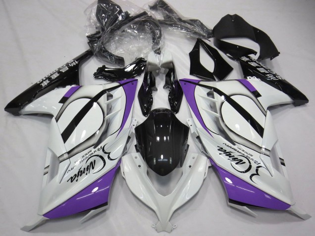 2013-2017 Glossy White Purple Black Kawasaki Ninja 300 Motorcycle Fairings Canada