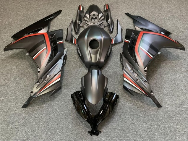 2013-2017 Matte Black Red Kawasaki Ninja 300 Motorcycle Fairings Canada