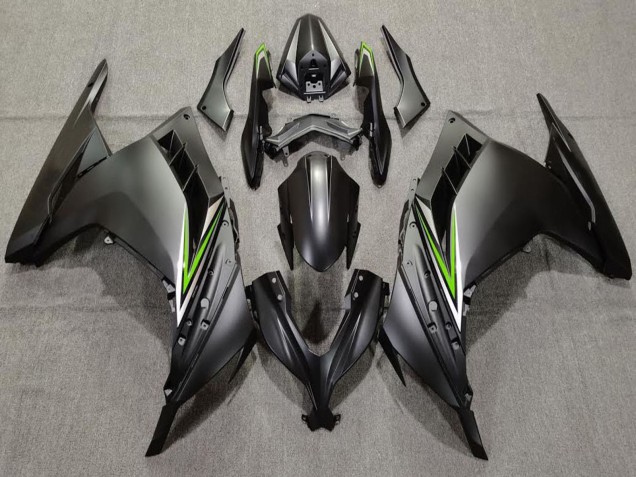 2013-2017 Matte Black Green Kawasaki Ninja 300 Motorcycle Fairings Canada