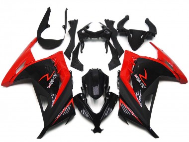2013-2018 Red Glossy Black Kawasaki Ninja 300 EX300 Motorcycle Fairings Canada