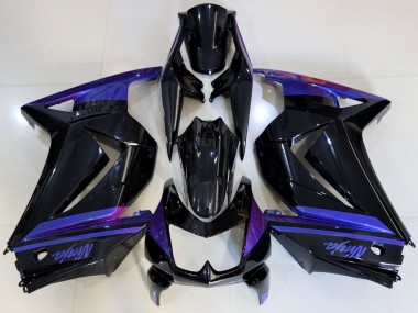 2008-2012 Blue Glossy Black Kawasaki Ninja 250 Motorcycle Fairings Canada