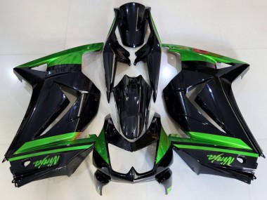 2008-2012 Green Glossy Black Kawasaki Ninja 250 Motorcycle Fairings Canada