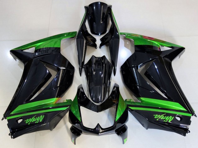 2008-2012 Green Glossy Black Kawasaki Ninja 250 Motorcycle Fairings Canada