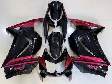 2008-2012 Glossy Black Red Kawasaki Ninja 250 Motorcycle Fairings Canada
